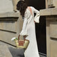 Zora - Knitted maxi dresses with ruffles