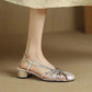 SHILOH | STRAPPY LOW HEEL SANDALS