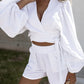 Co-ord set with puff sleeves