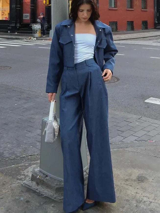 Kamilah - Elegant Streetwear Set [Jacket+Pants]