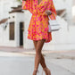 Fern - Ruffled floral print dress