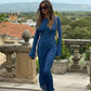 Eudora - Long Sleeve Trumpet Maxi Dress