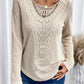 Diana | Women's lace stitching - casual long sleeve blouse