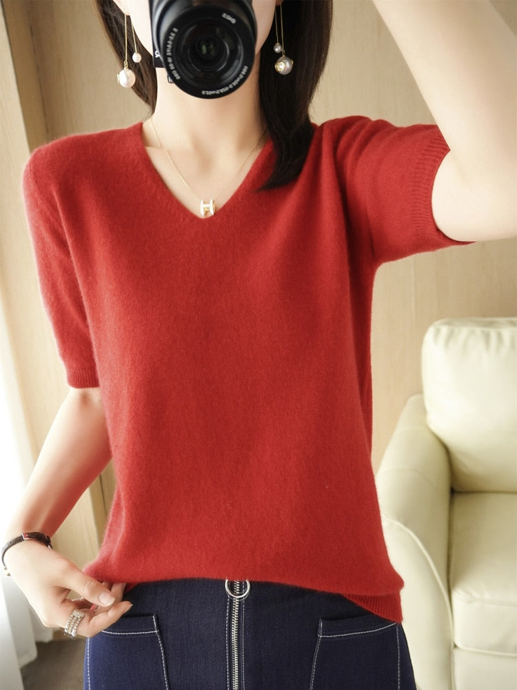 IsabelsShirt V-Neck Pullover