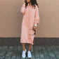 Nita - Long dress with hood