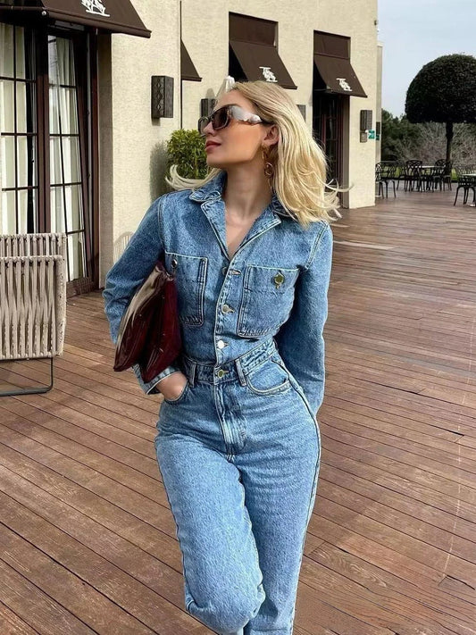 Anita - Jeans jumpsuit fashion