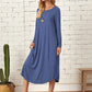 Róis - Langärmeliges Freizeitkleid