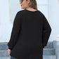 Long Sleeve Ripped T-Shirt Top in Plus Size for Summer 2025