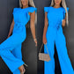 Veronica - Jumpsuit with Ruffle Belt