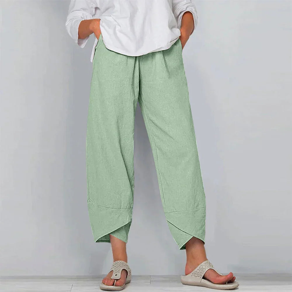Sadie - Women's Cotton Linen Trousers