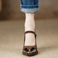 LANDRY | METALLIC TOE HEELS