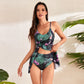 Cordeliana - Two-piece set consisting of printed swimwear dress and bikini