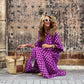Women's Boho Dress – Breezy Floral Dress with Wide Fit and 3/4 Sleeves