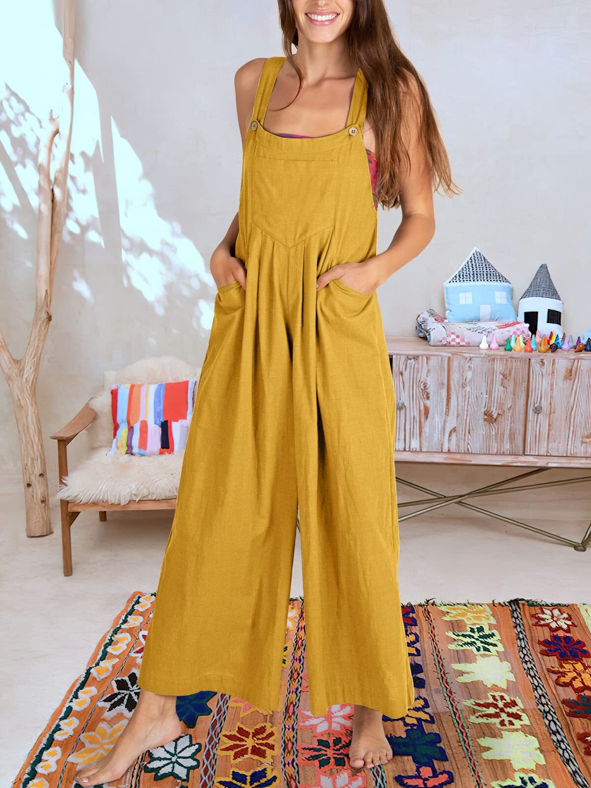 BEATRIZ - Sleeveless jumpsuit for women