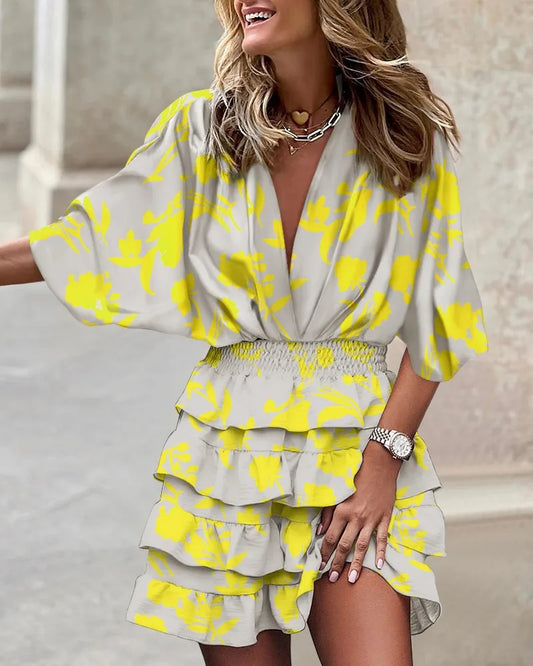 Caroline - Stylish mini dress with print