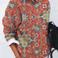 Olive - Elegant sweater with print