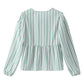 Chiara | Women's puff sleeve lace-up - spring blouse