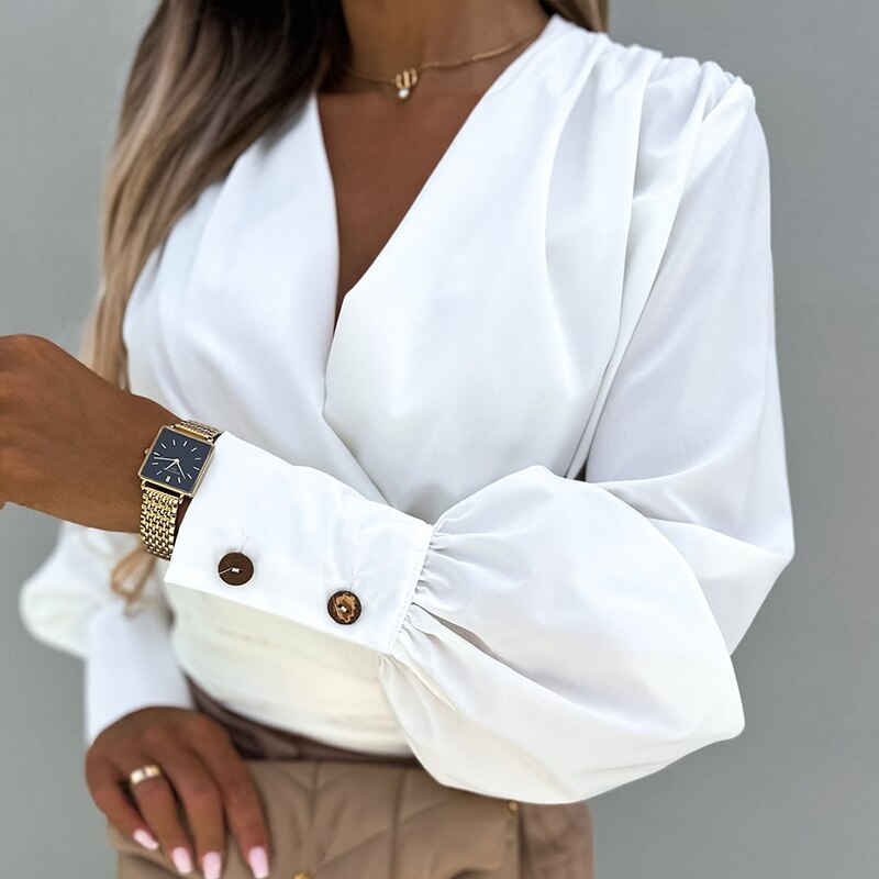 Gemma Blouse with Lantern Sleeves for Women - Spring 2025 Collection