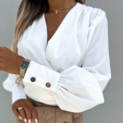 Gemma Blouse with Lantern Sleeves for Women - Spring 2025 Collection