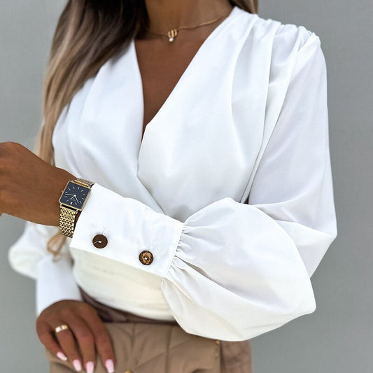 Gemma Blouse with Lantern Sleeves for Women - Spring 2025 Collection