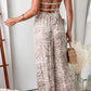 Georgia - Printed Jumpsuit with Hanging Straps