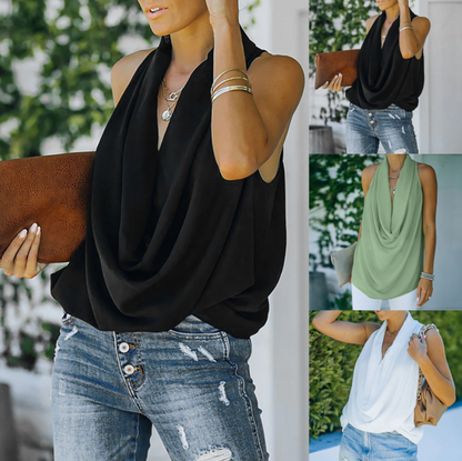 Women's Deep V-Neck Top - Spring 2025 Collection