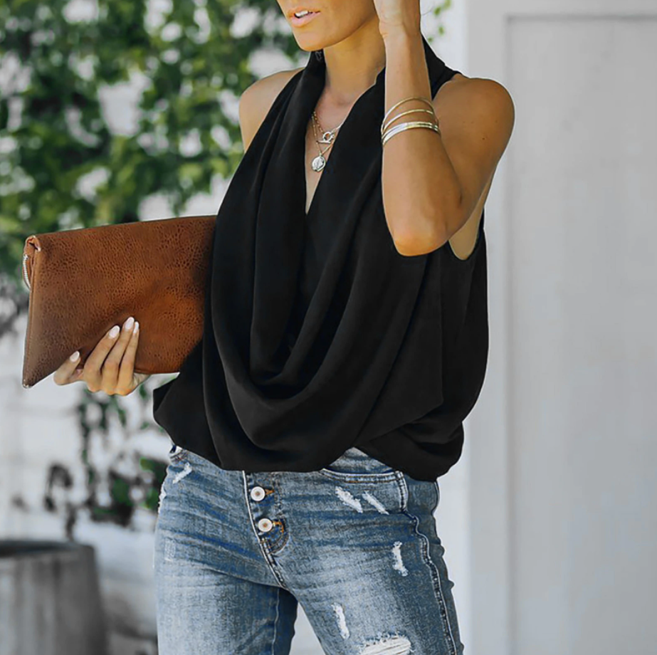 Women's Deep V-Neck Top - Spring 2025 Collection