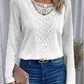 Diana | Women's lace stitching - casual long sleeve blouse
