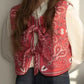 Y2K Rust Colored Bandana Wrap Top Trendy Cropped Streetwear Top - Liora