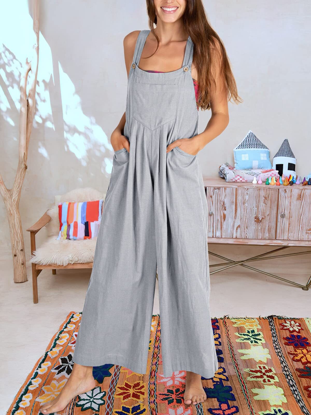 BEATRIZ - Sleeveless jumpsuit for women