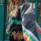 Serenity - Padded Kimono Vest with Rainbow Stripes
