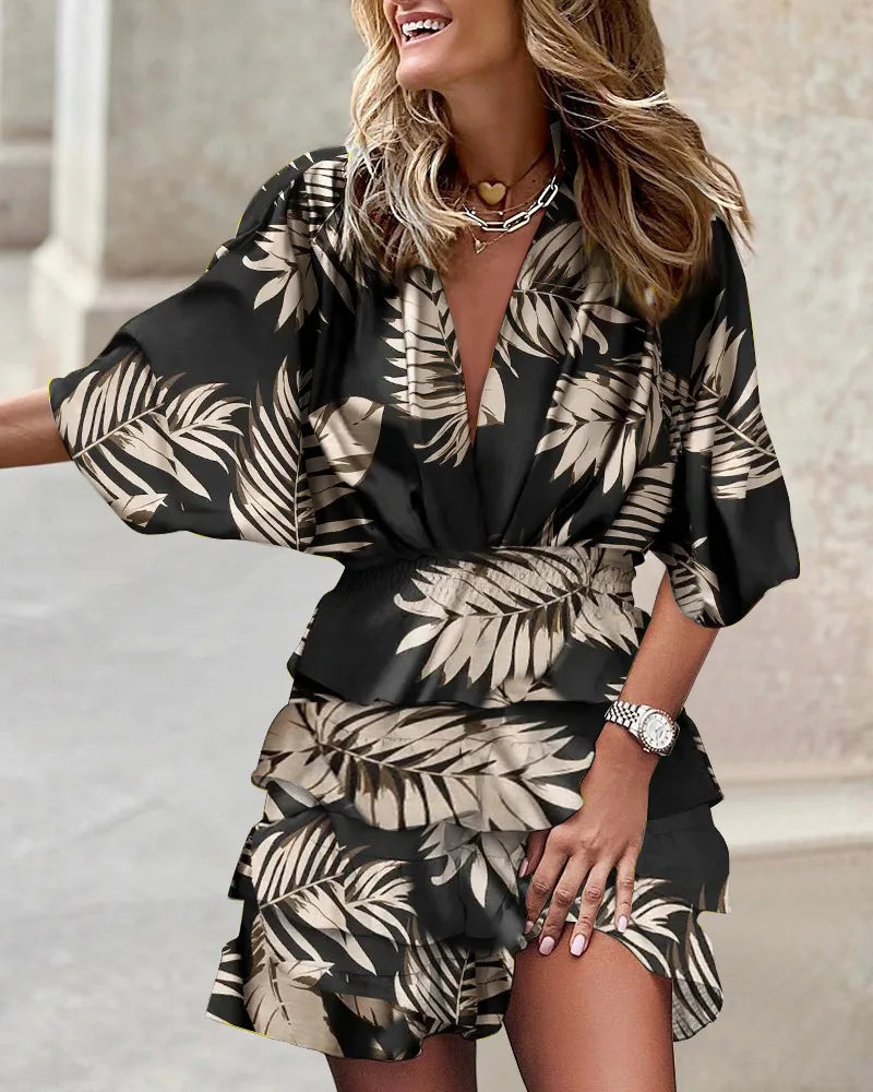 Caroline - Stylish mini dress with print