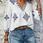 Amalia - Women's blouse with retro print
