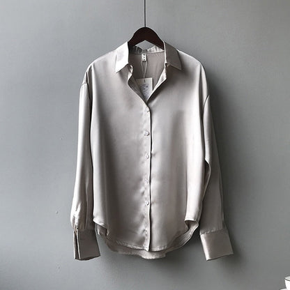 Lana | - Women's vintage silk shirt blouse