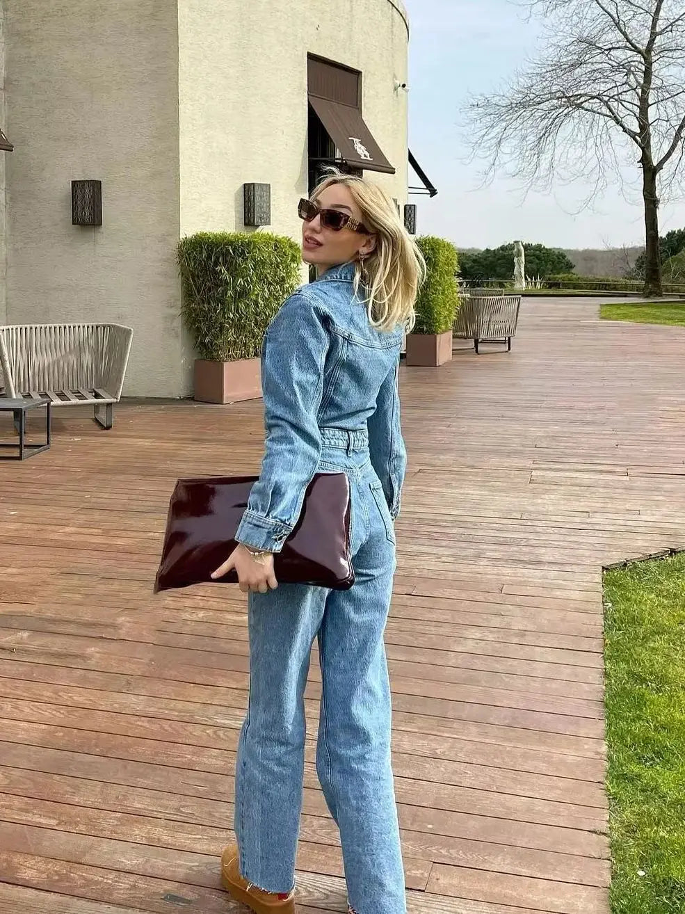 Anita - Jeans jumpsuit fashion