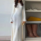 Zora - Knitted maxi dresses with ruffles