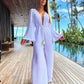 Jassy - Elegant one-piece jumpsuit with deep V-neckline