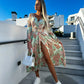 Avalon - High Slit Belted Dress