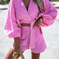 Co-ord set with puff sleeves