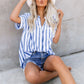 Daphne - Shirt with striped print