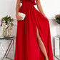 One shoulder maxi dress