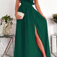 One shoulder maxi dress