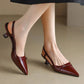 EVALYN | SLINGBACK PATENT HEELS