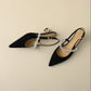 ZAHRA | RHINESTONE SLINGBACK HEELS