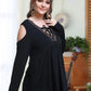 Oversized cold shoulder T-Shirt for Summer 2025