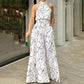 Beatrice - Elegant Printed Halter Neck Jumpsuit