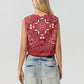 Y2K Rust Colored Bandana Wrap Top Trendy Cropped Streetwear Top - Liora