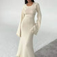 Eileen - Knitted maxi dresses with ruffles