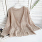 RILYN | OPENWEAVE V-NECK CARDIGAN