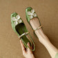 JAYLENE | FLORAL PEARL STRAP HEELS